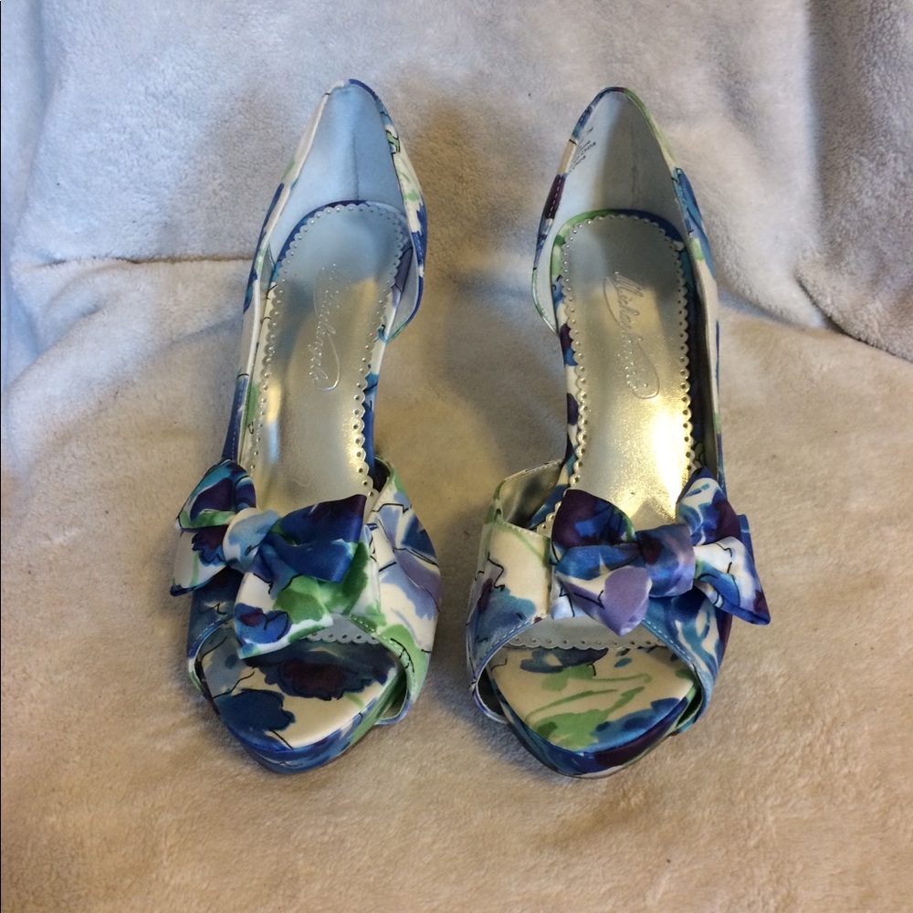 💐 Floral Peep Toe Heels 💐